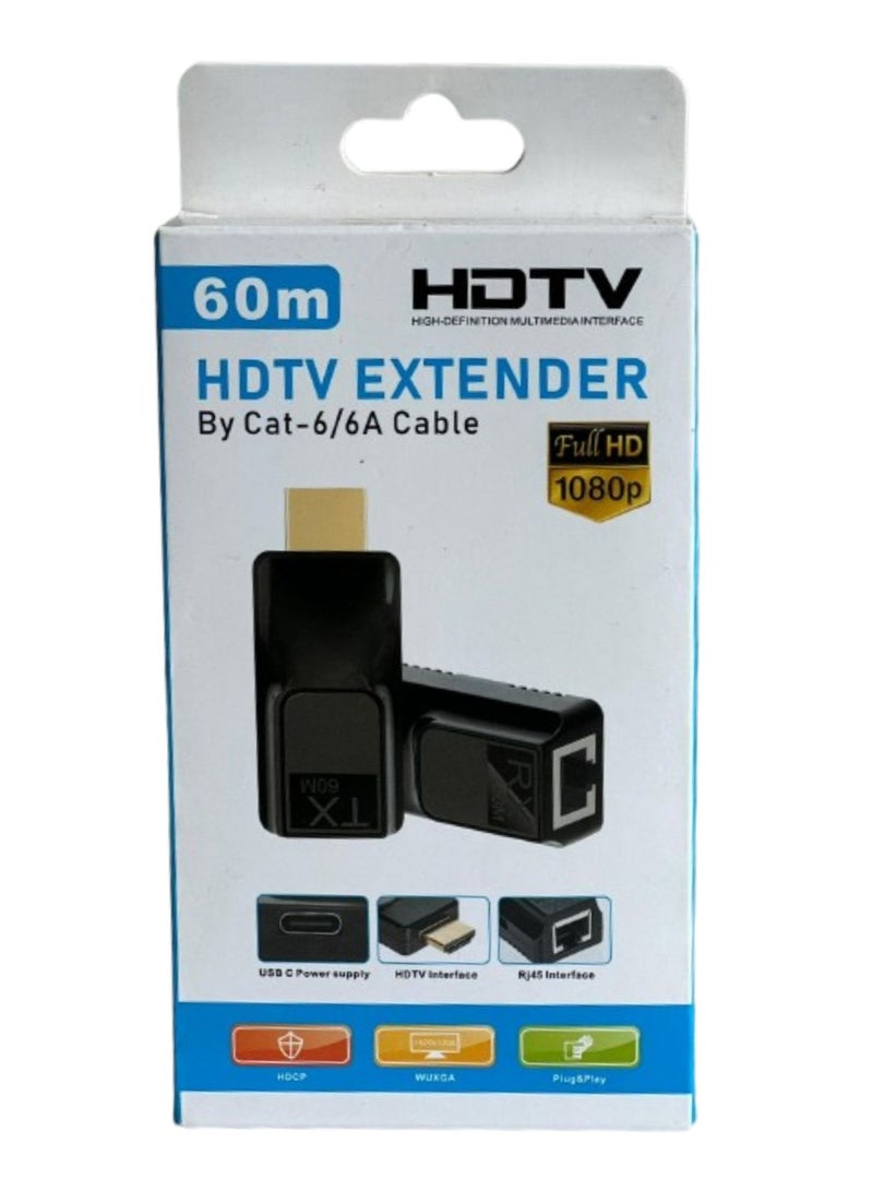Terabyte HDMI Extender 60M BY cat-6/6A Cable 1080p - Image 2