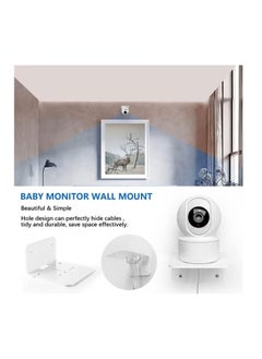 XiuWoo 3 Pack Acrylic Small Floating Shelf for Security Cameras, Baby Monitors, Speakers, Plants and More  - Image 5