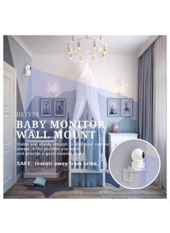 XiuWoo 3 Pack Acrylic Small Floating Shelf for Security Cameras, Baby Monitors, Speakers, Plants and More  - Image 2