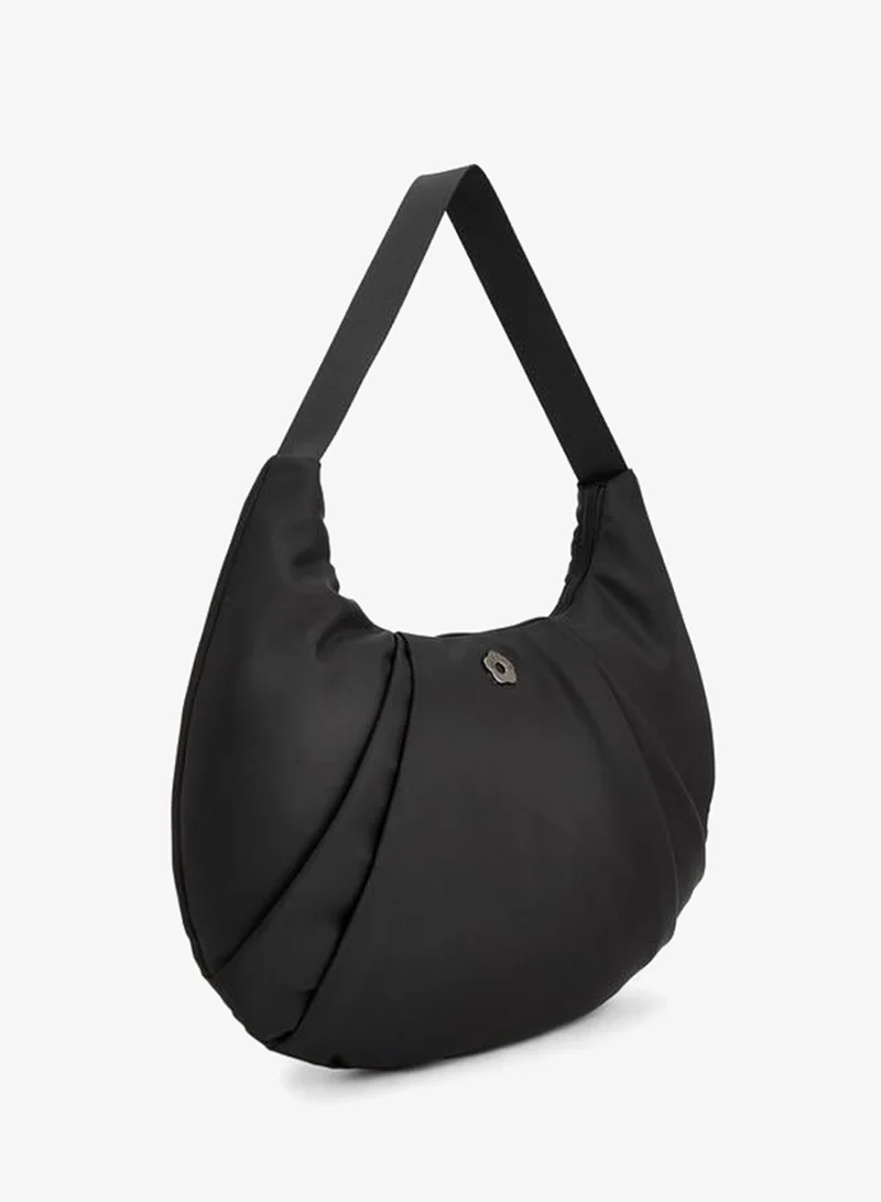 Missy Pleated Shoulder Bag With Zip Closure