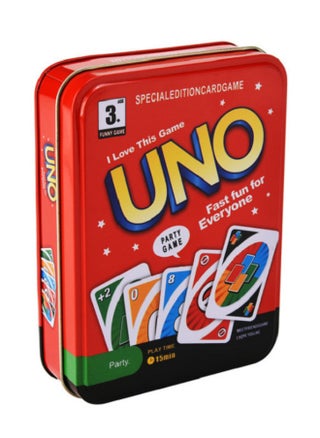 UNO Card Game, Standard UNO Card Game with 112 Cards In Sturdy Storage Tin, Family Game for Camping and Travel - pzsku/ZF23A6AD2094FBE590F79Z/45/_/1724955356/1c3daaa0-54c5-4580-94bd-4a98ee61c5da