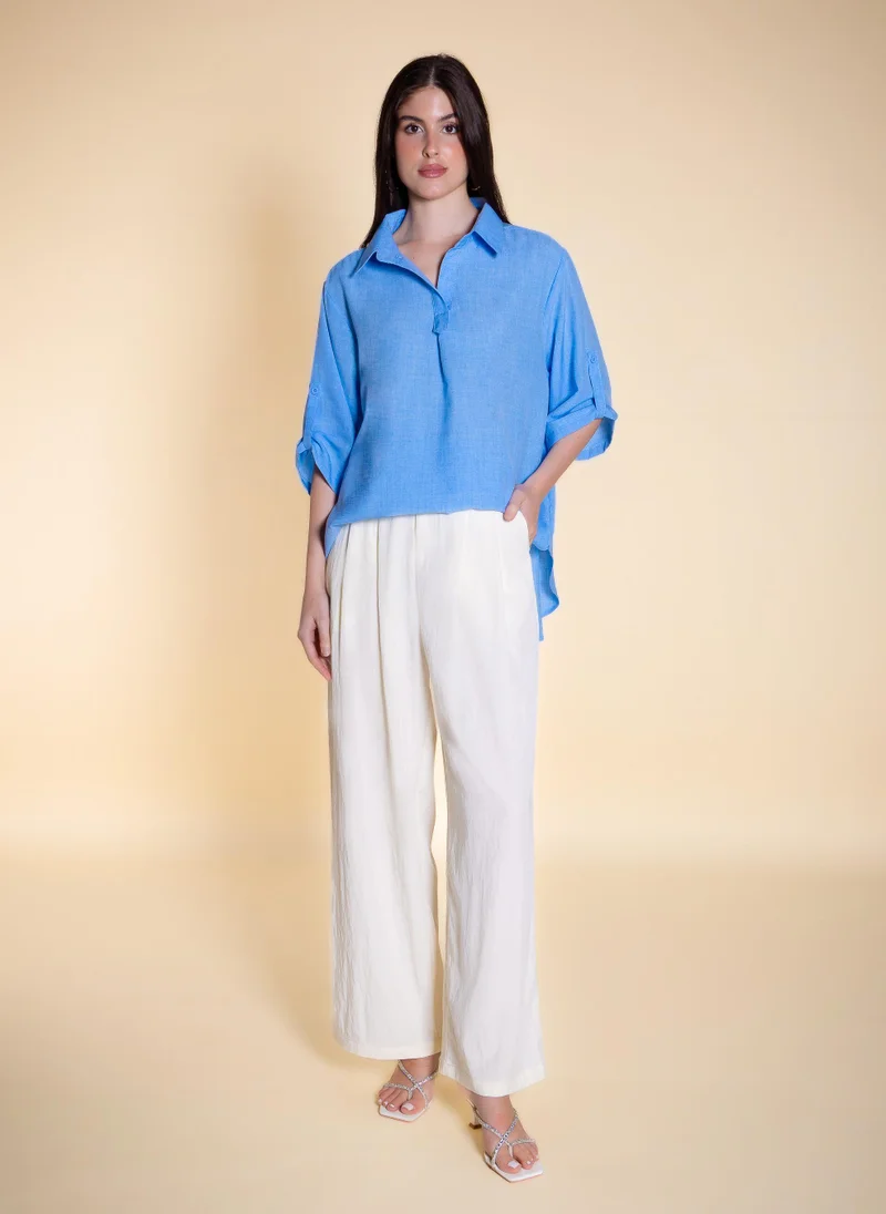 SHAPES OVERSIZED COMFORT BLOUSE