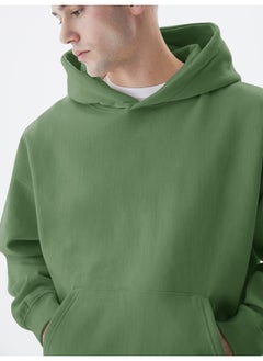 Mens Solid Full Sleeve Hunter Green Hoodie Fleece Sweatshirt - pzsku/ZF23AA468C42AA25ECFA5Z/45/_/1728981726/179c0279-d66e-42fe-b86d-899ee6fc5110