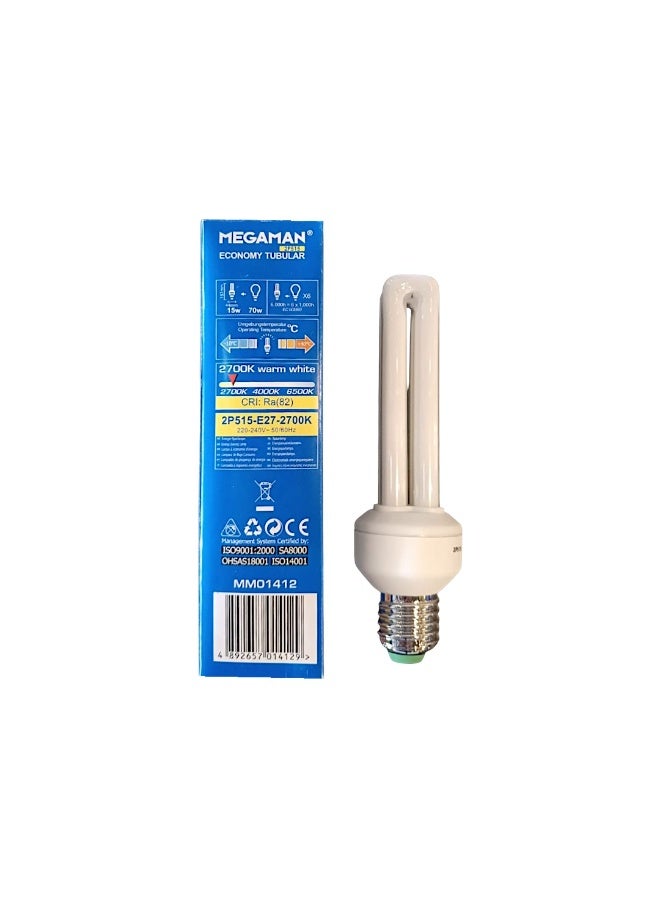 Megaman CFL E27 15W 2P515 - Warm White (2700K) - Image 2