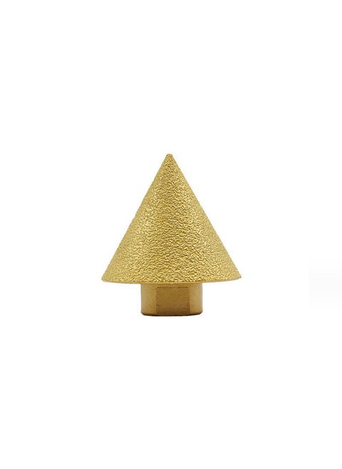 Diamond Grit Chamfer Brazed Chamfering Tool Round-bevel Milling Bit Tile Marble Granite Hole Drilling Enlarging Beveling Stone Polishing Accessory