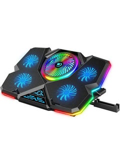 Gaming Notebook Cooler Blue LED - Phone Holder 5 Fan RGB Light Height and Fan Speed Adjustable - pzsku/ZF23AB39F096871704CFAZ/45/_/1727707560/48064c14-828a-489f-a833-37bb0b8db277