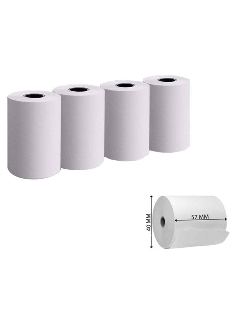 MARKQ - [4 Rolls] Thermal Paper Receipt Rolls | 57 x 40mm Bill Ticket Printing for POS/Cash Register Receipt, Credit Card Machine, EPOS - Image 1