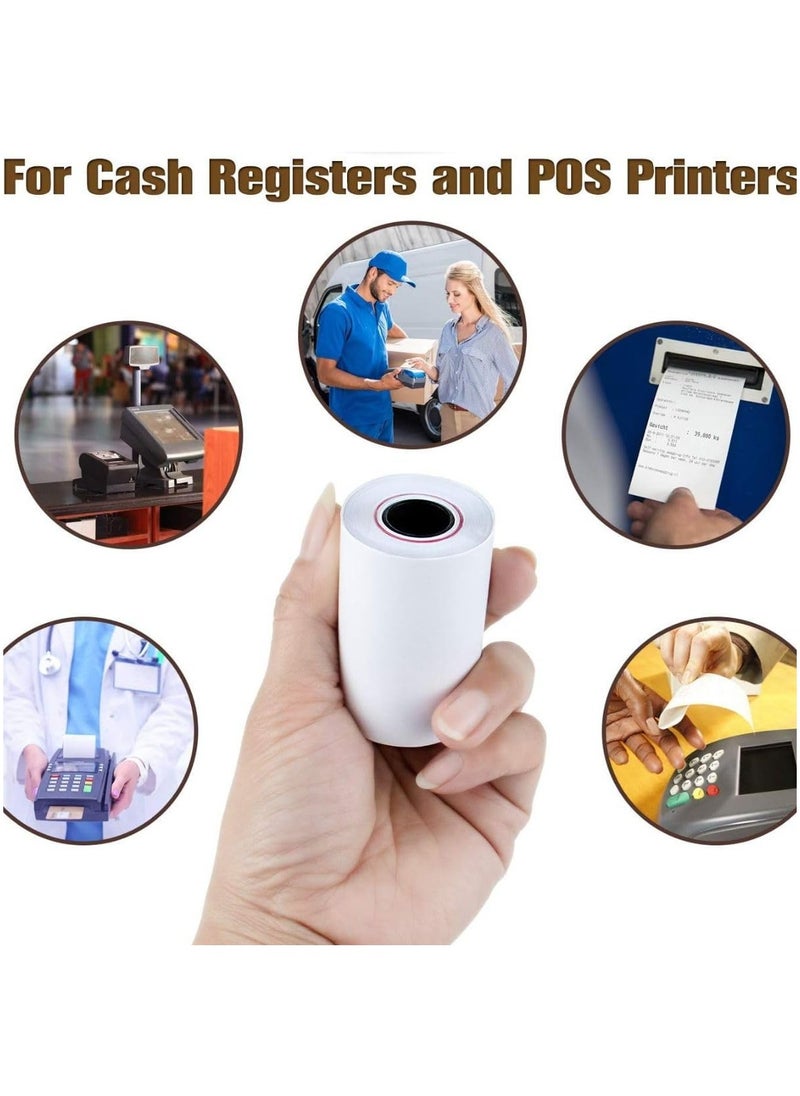MARKQ - [4 Rolls] Thermal Paper Receipt Rolls | 57 x 40mm Bill Ticket Printing for POS/Cash Register Receipt, Credit Card Machine, EPOS - Image 1