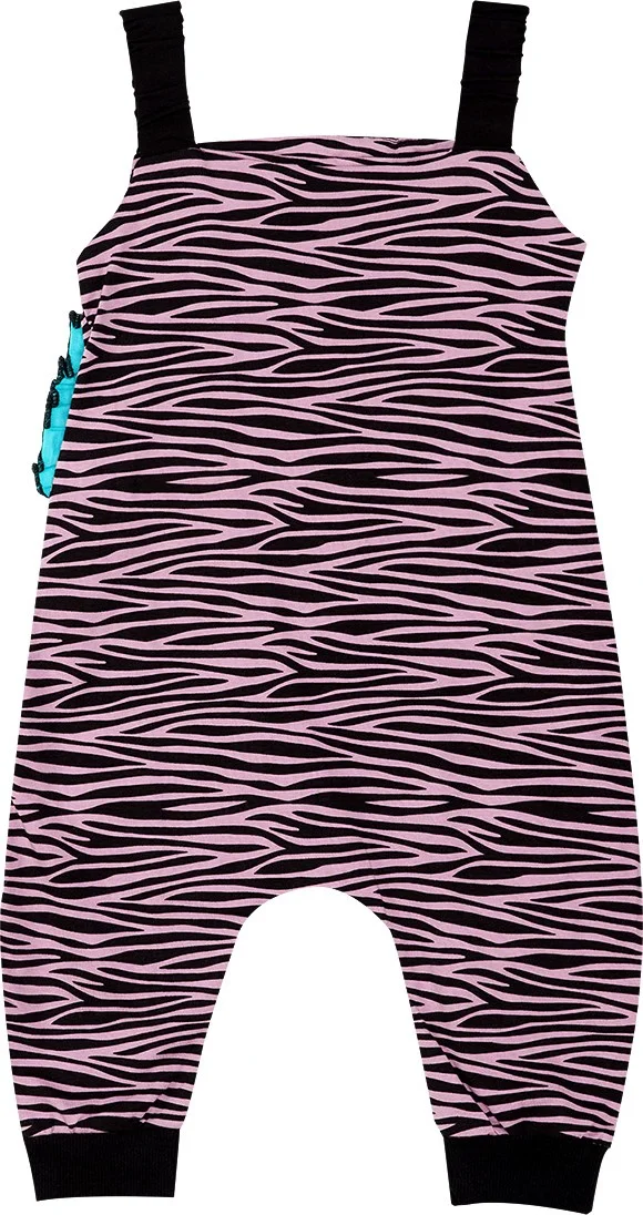 Denokids Zebra Ruffle Girl Jumpsuit