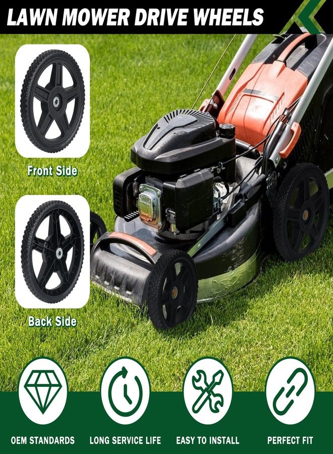 CheeMuii 8 Inch Lawn Mower Wheels 2 Pack 8" Push Lawn Mower Wheels with Bolts and Lock Nuts Kit Fit for Most Standard push Lawn Mowers/Generator/Garden Tiller/Handtruck - Image 3