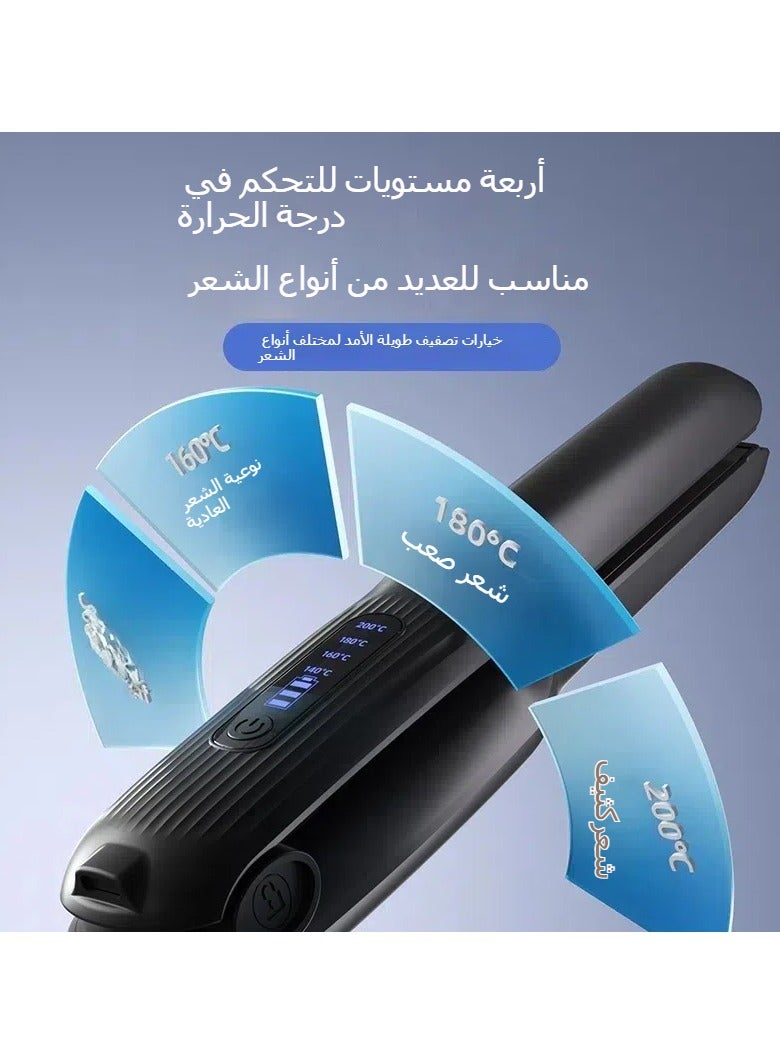 general USB wireless straight clip mini charging portable splints bangs straight dual purpose dorm God hair straightener - Image 3