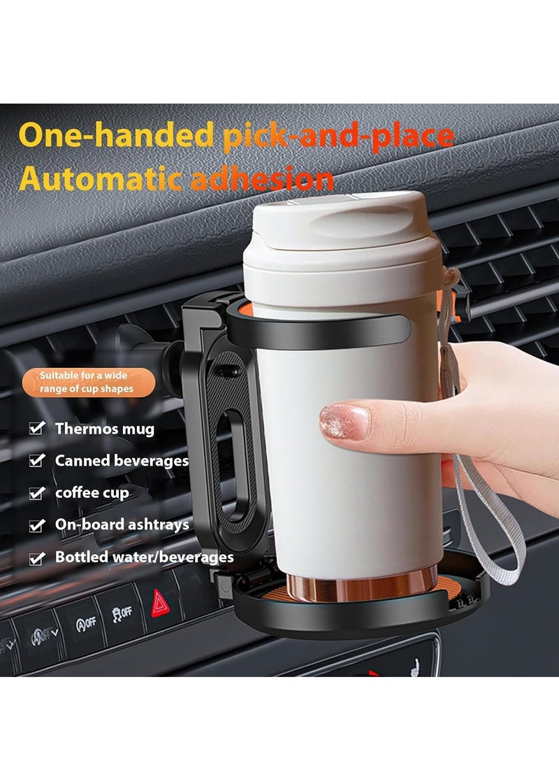 KASTWAVE Expandable Car Cup Holder, Cup Holder Extender Adapter, Space-Saving Cup Holder Expander, Secure Drink Holder, Car Cup Holder Tray, Automotive Cup Holders Anti-Slip Design, Adjustable Car Cup Holder - Image 2