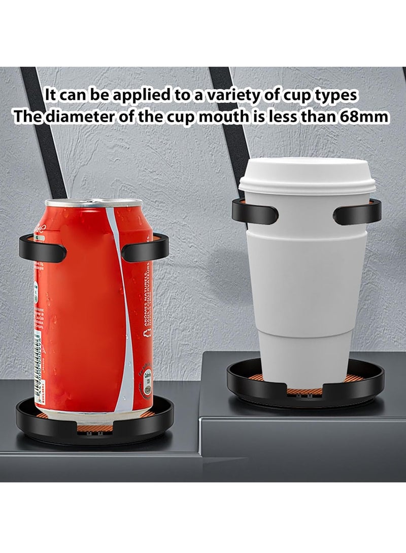 KASTWAVE Expandable Car Cup Holder, Cup Holder Extender Adapter, Space-Saving Cup Holder Expander, Secure Drink Holder, Car Cup Holder Tray, Automotive Cup Holders Anti-Slip Design, Adjustable Car Cup Holder - Image 4