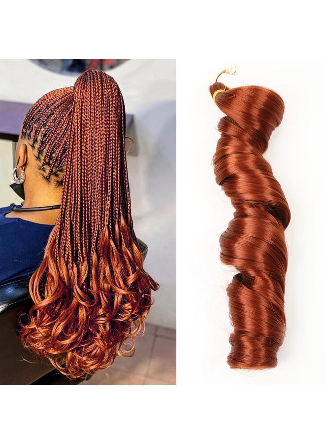 Bluejw 24inch Barrel Hook Hair African French Spiral Large Roll Loose Spiral French Pony Curly - Image 3