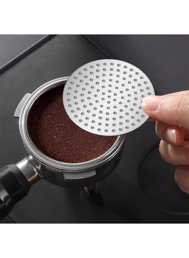 58.5mm Washable Mesh Coffee Filter Screen Stainless Steel Espresso Puck Screen Portafilter Accessory For Coffee Machine Reusable Small Filter - Image 2
