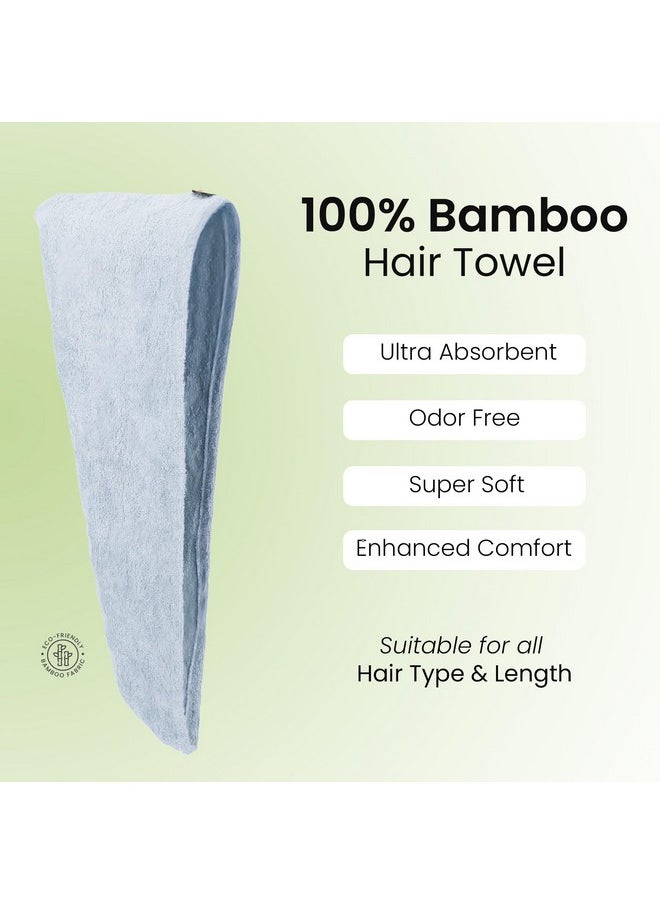 Mush - Mush Bamboo Hair Towel | Ultra Soft, Absorbent & Anti Microbial Hair Wrap | Quick Drying 500 GSM Bamboo Towel for Hair - Image 1