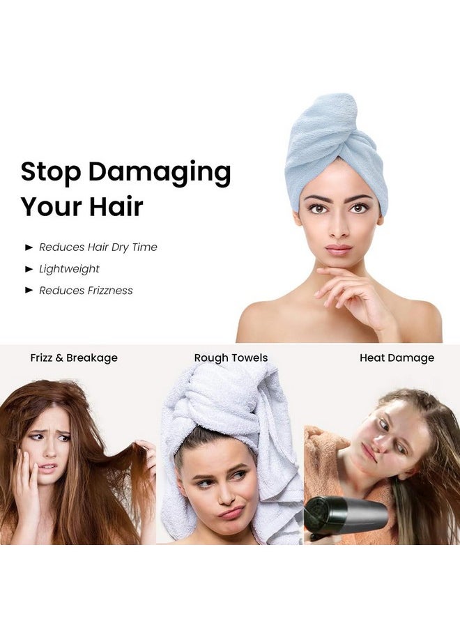Mush - Mush Bamboo Hair Towel | Ultra Soft, Absorbent & Anti Microbial Hair Wrap | Quick Drying 500 GSM Bamboo Towel for Hair - Image 1