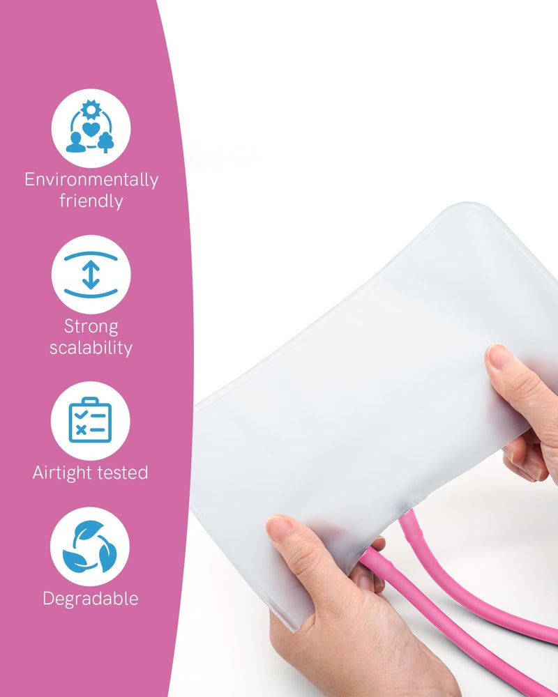 FriCARE Pink Manual Blood Pressure Cuff for Nursing Students - Professional Sphygmomanometer for Doctor's Office - Durable Nylon Cuff for BP Monitoring, Carrying Case Included, Universal Adult Size - Image 5