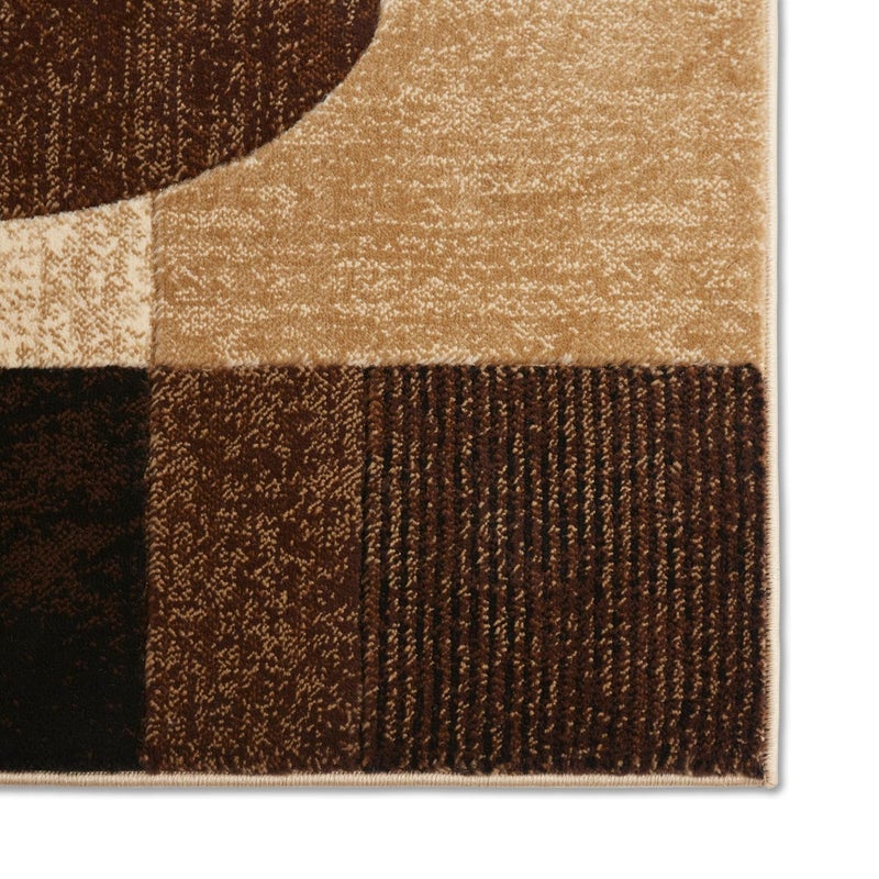 Home Dynamix Tribeca Jasmine Contemporary Geometric Area Rug, Brown/Red, 6'7"x9'10" - Image 4