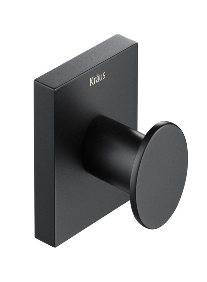 كراوس خطاف لروب الحمام والمنشفة من كراوس فينتوس، لون أسود مطفي، KEA-17701MB - Image 1