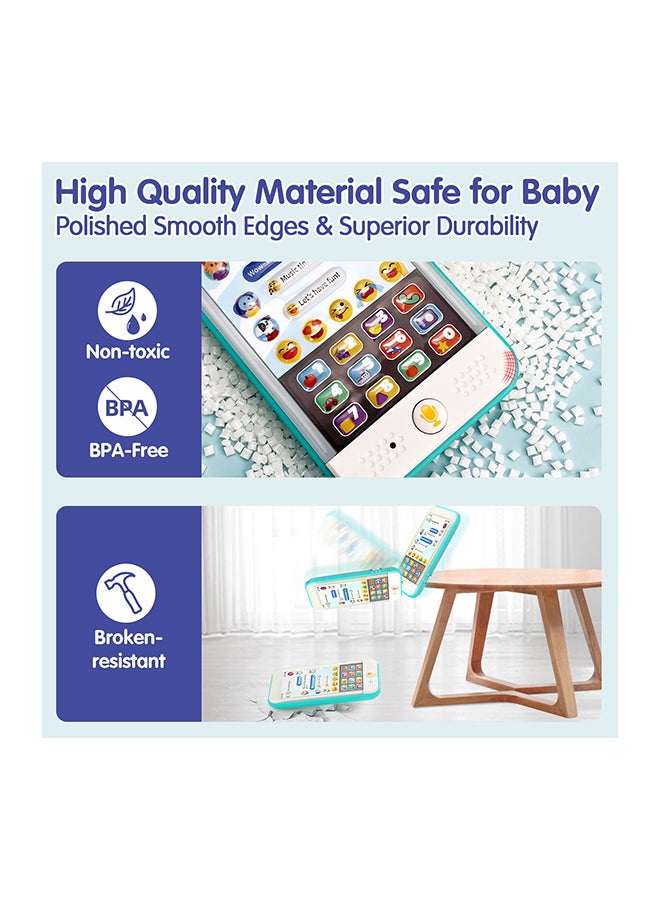 HOLA Baby Learning Phone | Interactive Toy Phone for Toddlers 6-36 Months | Light-Up Pretend Play Phone with Sound, Music, Numbers, Recording, Educational Toy for Baby Boys Girls** - Image 5