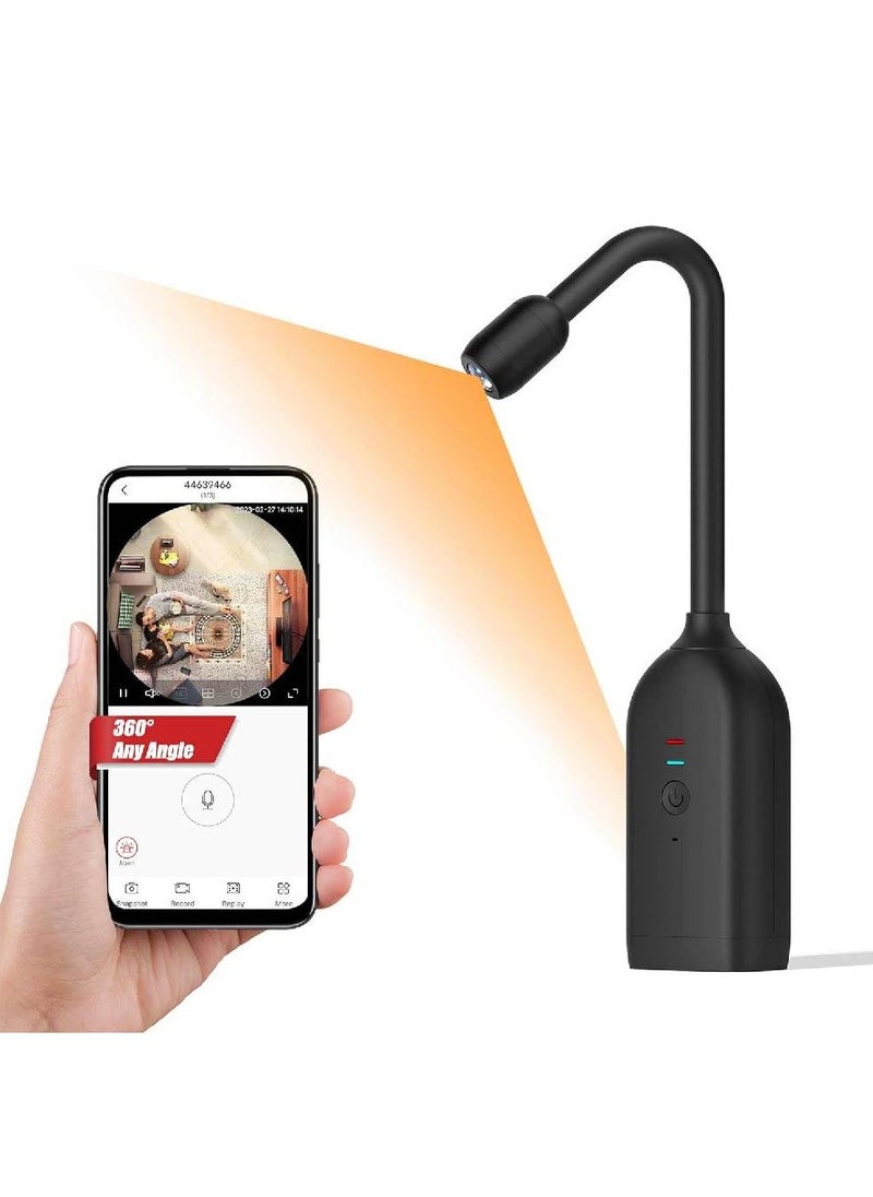 Generic 360-Degree Panoramic Hidden Camera Spy Camera Flexible and Adjustable Camera, Free Rotation Angle 1080P Camera with Motion Detection, Indoor  - Image 2