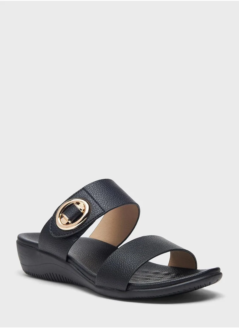 shoexpress Double Strap Wedge Sandals