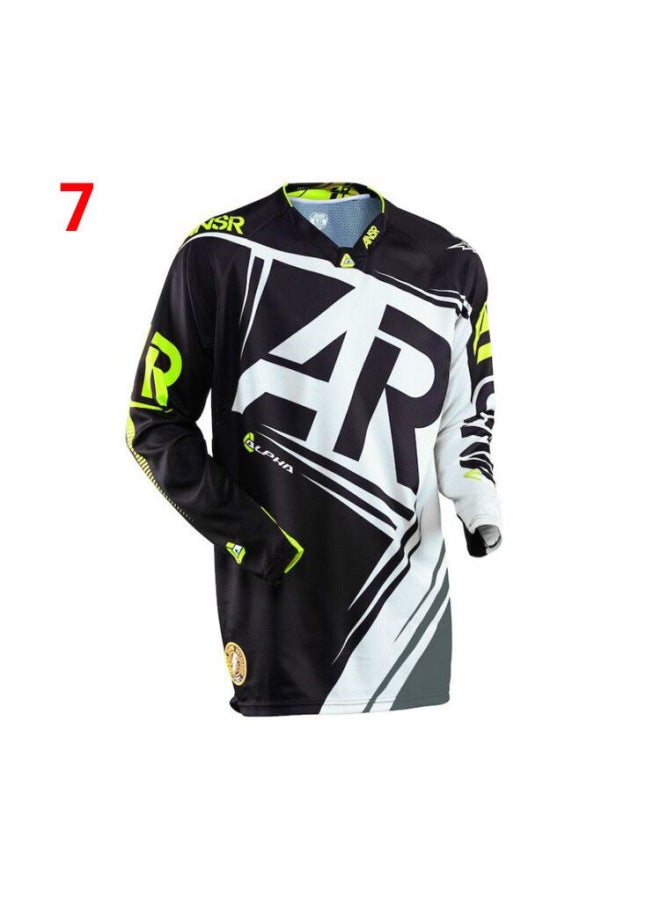 New Men's Long T-shirt Racing Suit Downhill Suit Cycling Suit Off-road Motorcycle Suit Summer Breathable
