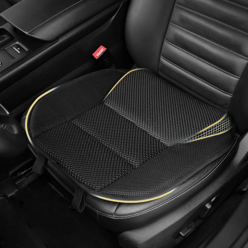 OLYDON Wedge Car Seat Cushions for Driving  Memory Foam Car Seat Cushion for Short People  Sciatica  Lower Back Pain Relief  Road Trip Essentials for Drivers4 thickness