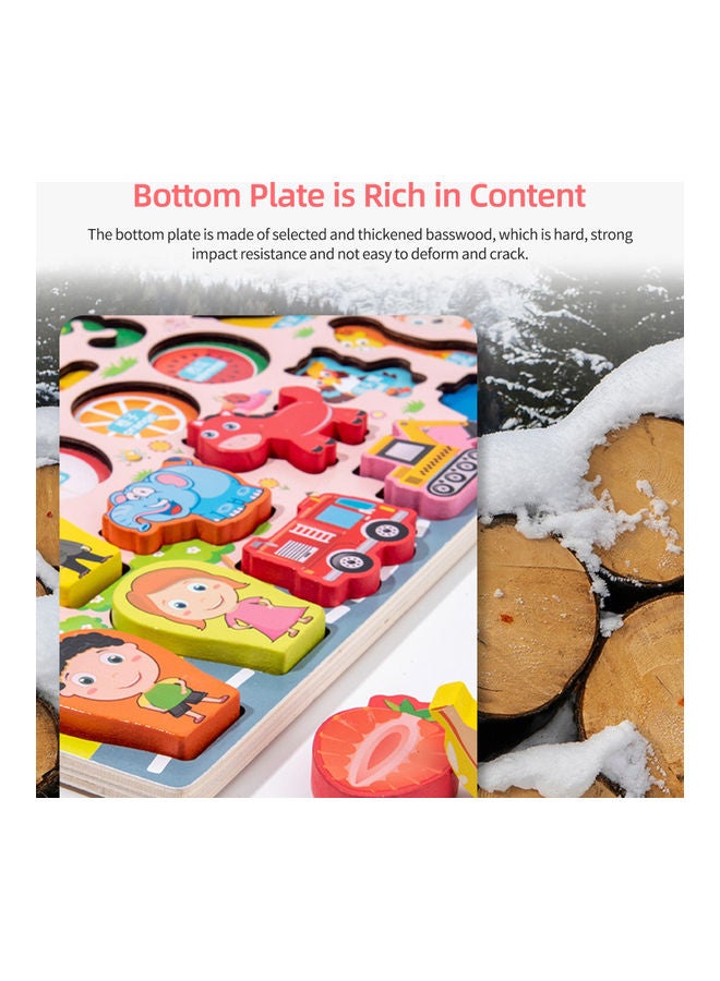 لعبة أحجية خشبية لتصنيف الأشكال ومطابقة الأشكال - Image 2