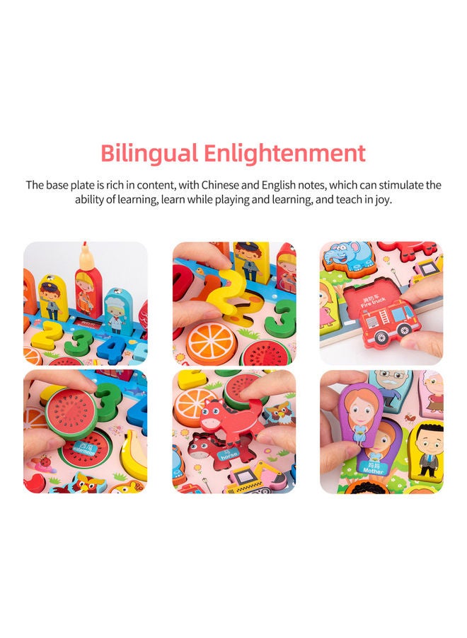 لعبة أحجية خشبية لتصنيف الأشكال ومطابقة الأشكال - Image 5