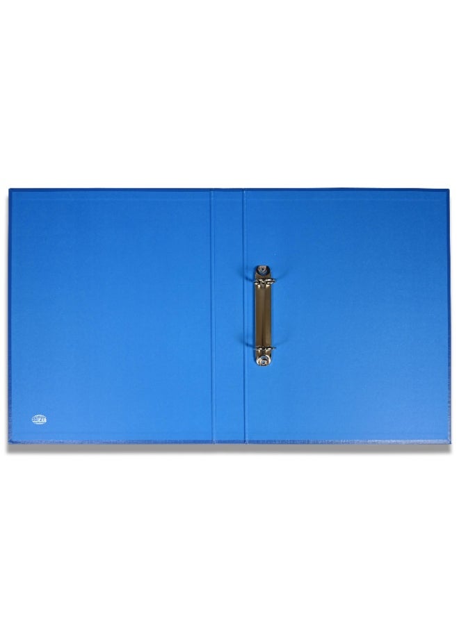 FIS PP Ring Binder, A4 Size(210x297), 2[O]Ring Type, 25mm Ring Size, 42mm Spine Size with PVC Pocket in Spine for Label Design, Packet of 10 Pieces Per Box, Blue Color-FSBDPPA4BL10  - Image 3