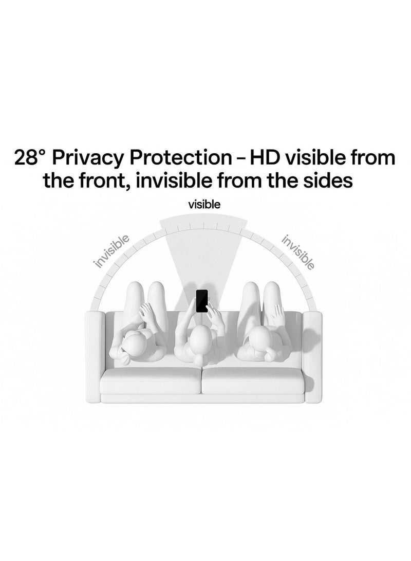 iPhone 17 Privacy Screen Protector, HD Tempered Glass Film for iPhone 17 Anti Spy, No Bubbles Anti-Scratch, 9H+ Hardness, Military Grade Shatterproof, 1-Second Auto-Install - Image 5