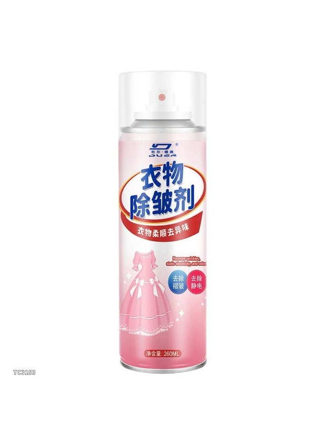 Fabric freshener and deodorizer spray for clothes, bedding, luggage, and furniture. Multi-purpose. Eliminates smoke and other unpleasant odors. Helps prevent fabric wrinkles. 260ml - Image 1