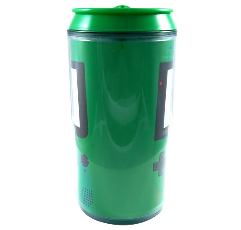 Just Funky Nintendo Green Game Boy 10oz Plastic Travel Can - Image 3