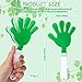 Leitee 50 Pcs 75 Inch GreenWhite Hand Clapper Plastic Noise Makers for Sporting Events St Patricks Party Hand Clappers Noisemakers for St Patricks Day Party Favors Birthday Sports Game Celebration - Image 4