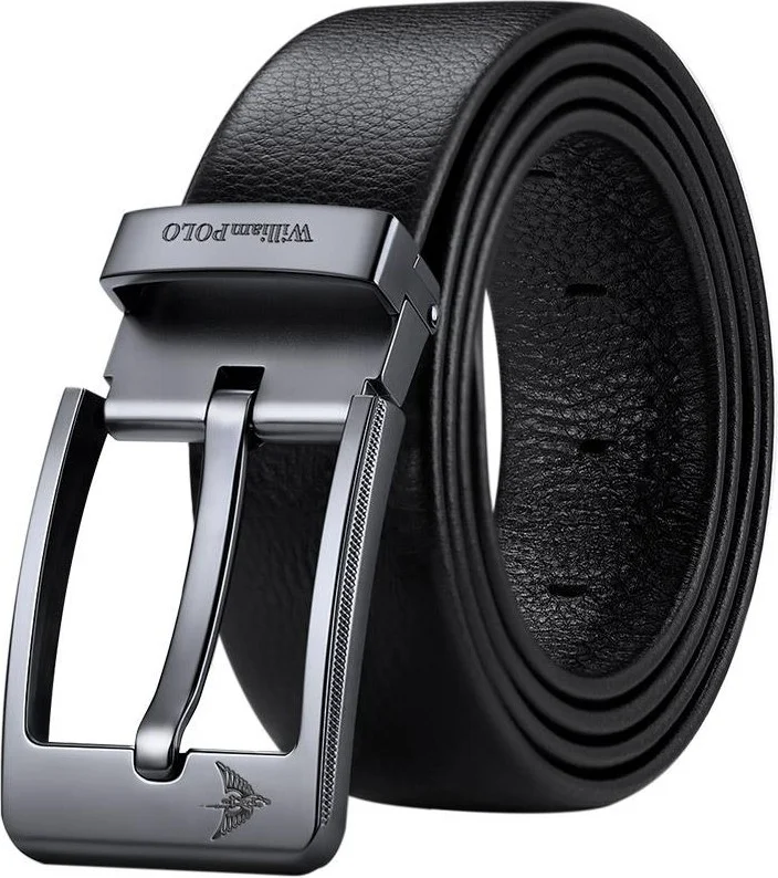 William Polo Williampolo Italian Premium Genuine Leather Men's 120 cm Belt