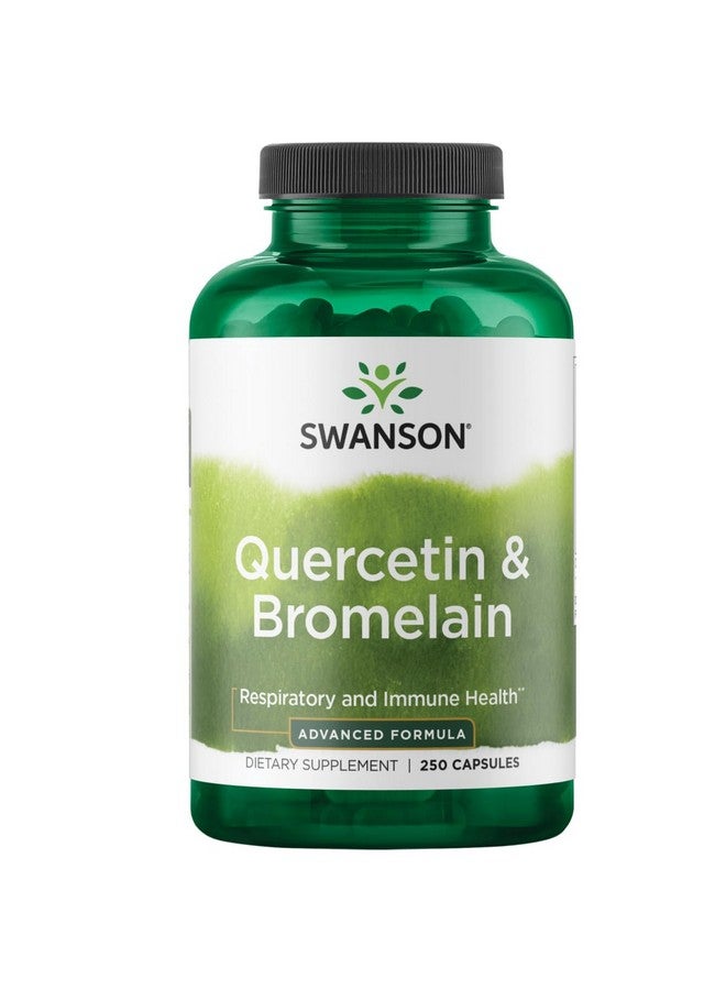 Swanson Quercetin & Bromelain- Supplement- Unique Natural Formula-(250 Capsules, 260/78mg Each) - Image 1