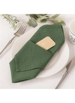 Linen Napkins Olive Green  Spring Cloth Napkins Bulk Washable Cotton Napkins Set of 10 17x17 for Wedding Party Bridal Baby Shower Birthday Table Decorations - pzsku/ZF23BA248D4238F78A774Z/45/_/1740484535/74f02d41-cf6f-4810-a700-5cbb1cad94bc