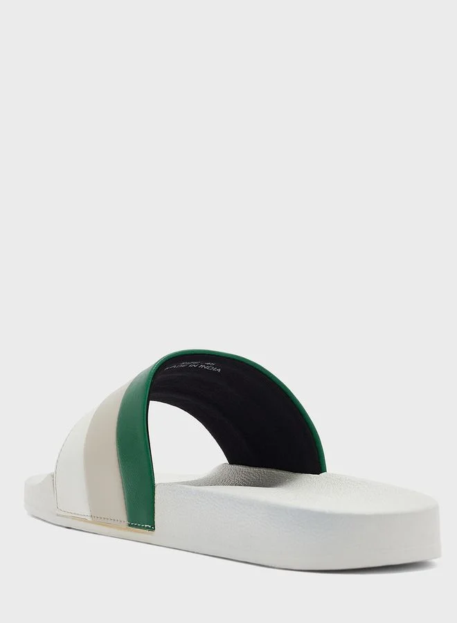 Seventy Five Colour Block Casual Slides