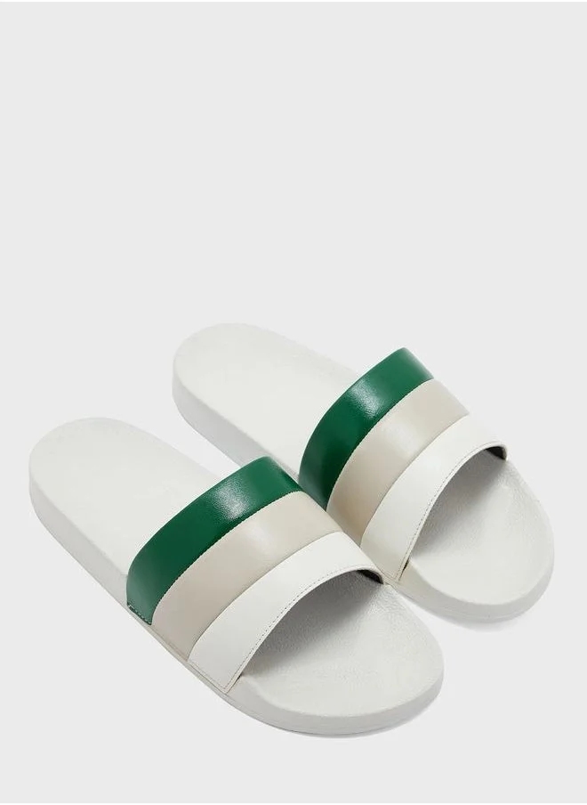Seventy Five Colour Block Casual Slides