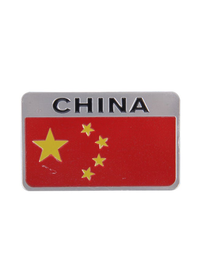 NIBEMINENT China Flag Style Metal Car Sticker - Image 1