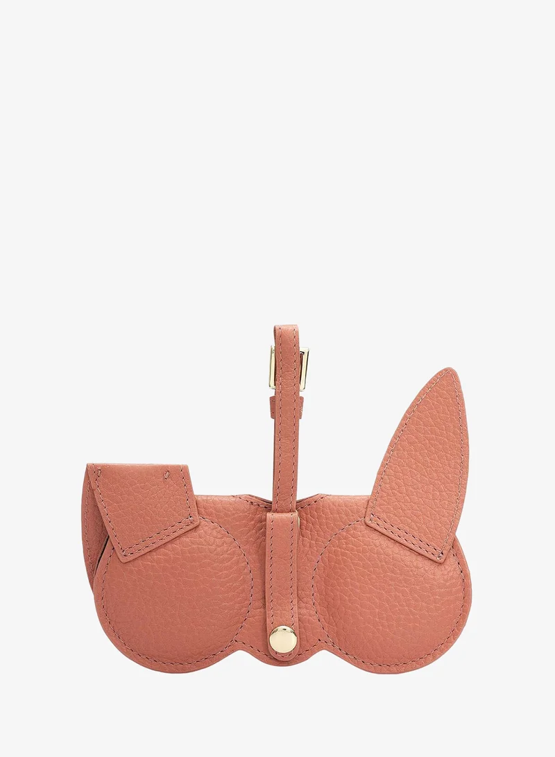Da Milano Wax Leather Spectacle Case - Terracotta