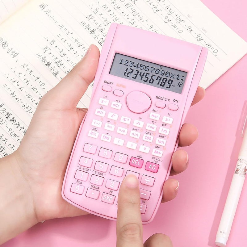 Scientific Calculator, 12 Digit Large Display with Sliding Hard Cover for Students and School - Image 4