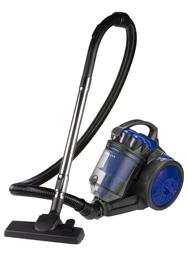 Vparty Vacuum Cleaner 3300W Multi Cyclonic Bagless Canister Vacuum Cleaner 3L With 5M Cable, Bagless Vacuum Cleaner for Home Office Pet Hair, Hard Floors, Carpet  - Image 1
