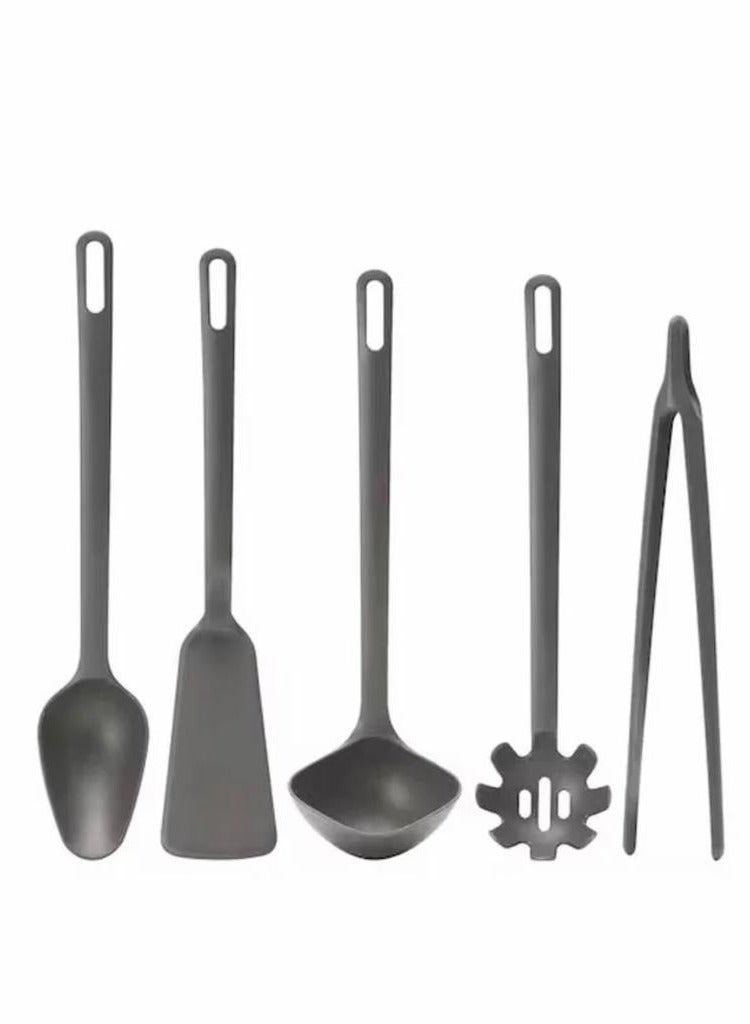 طقم أدوات المطبخ 5 قطع لون رمادي - Image 1
