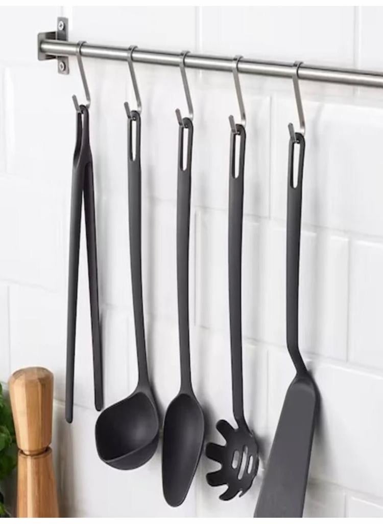 طقم أدوات المطبخ 5 قطع لون رمادي - Image 2