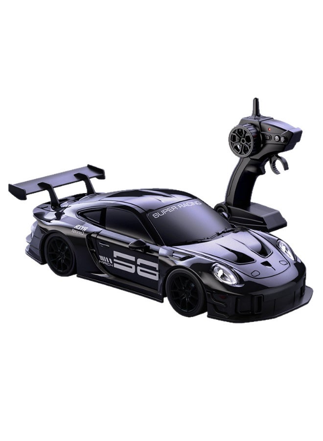 سيستار سيارة تحكم عن بعد 4WD، سيارة تحكم عن بعد هواية 2.4 جيجا هرتز لعبة أطفال مع أضواء، سيارة رياضية تحكم عن بعد، مناسبة للأطفال فوق سن 8 سنوات (تتضمن جهاز تحكم عن بعد *1، كابل شحن USB *1، دليل اللغة الإنجليزية *1، بطاريتان ليثيوم + 4 حواجز طرق + 8 إطارات) - Image 1