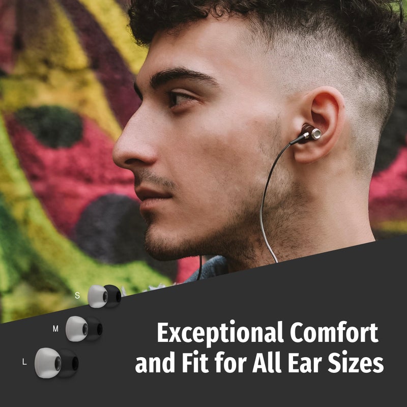 Symphonized سماعات أذن سلكية مع ميكروفون - سماعات إلغاء الضوضاء بنسبة 90% مع ميكروفون، سماعات داخل الأذن سلكية للكمبيوتر والهاتف، سماعات 3.5 مم - Image 5