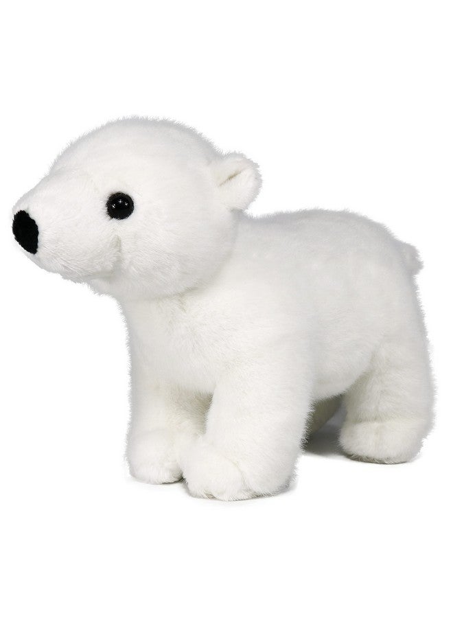 Ice King Bear Lifelike Baby Polar Bear Stuffed Animal - Plush Toy - 9 Inches Length - Image 1